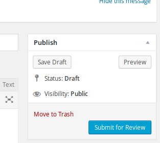 Click on "Submit for review" on the right hand side of the screen.